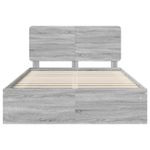Casa si Gradina - Mobilier - Paturi si accesorii - Paturi - Cadru de pat Gri Sonoma 160 x 200 cm Lemn de pin masiv - Infinity.ro