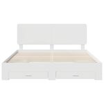 Casa si Gradina - Mobilier - Paturi si accesorii - Paturi - Cadru de pat cu headboard Alb 180 x 200 cm Lemn compozit - Infinity.ro