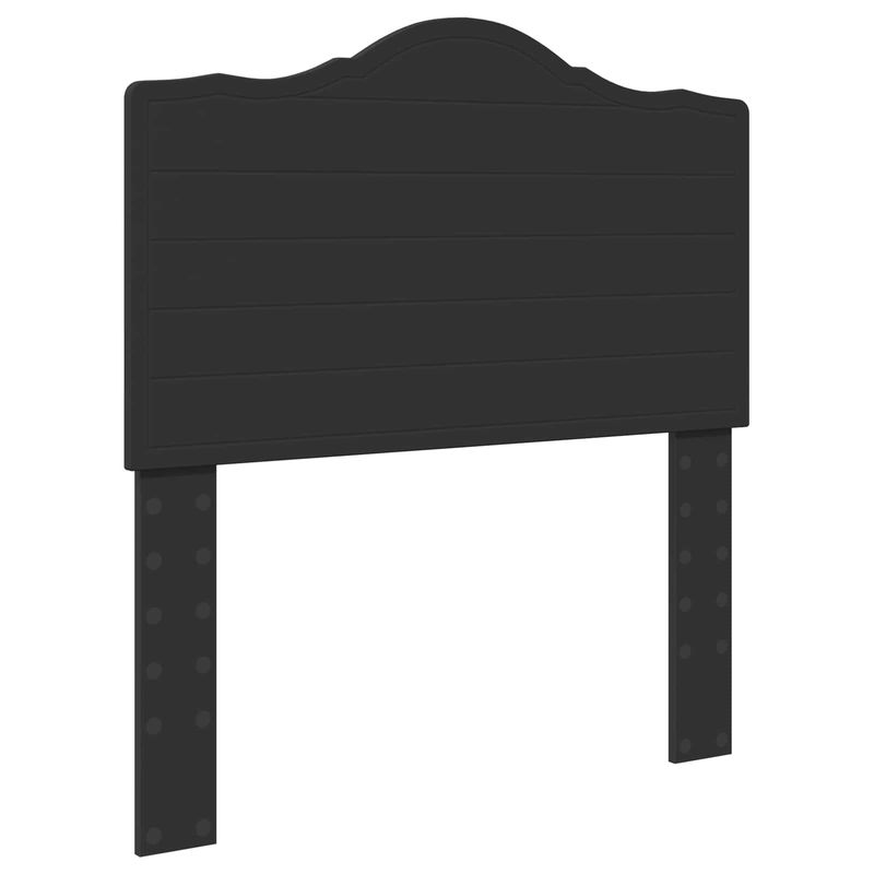 Casa si Gradina - Mobilier - Paturi si accesorii - Paturi - Cadru de pat cu headboard Negru 90 x 200 cm Lemn de pin masiv - Infinity.ro