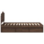 Casa si Gradina - Mobilier - Paturi si accesorii - Paturi - Cadru de pat Stejar inchis 90 x 200 cm Lemn de pin masiv - Infinity.ro