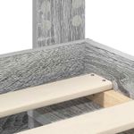 Casa si Gradina - Mobilier - Paturi si accesorii - Paturi - Cadru de pat Gri Sonoma 90 x 190 cm Lemn de pin masiv - Infinity.ro