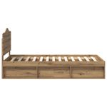 Casa si Gradina - Mobilier - Paturi si accesorii - Paturi - Cadru de pat Stejar artizanal 75 x 190 cm Lemn de pin masiv - Infinity.ro