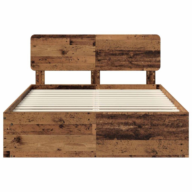 Casa si Gradina - Mobilier - Paturi si accesorii - Paturi - Cadru de pat Lemn vechi 140 x 190 cm Lemn de pin masiv - Infinity.ro