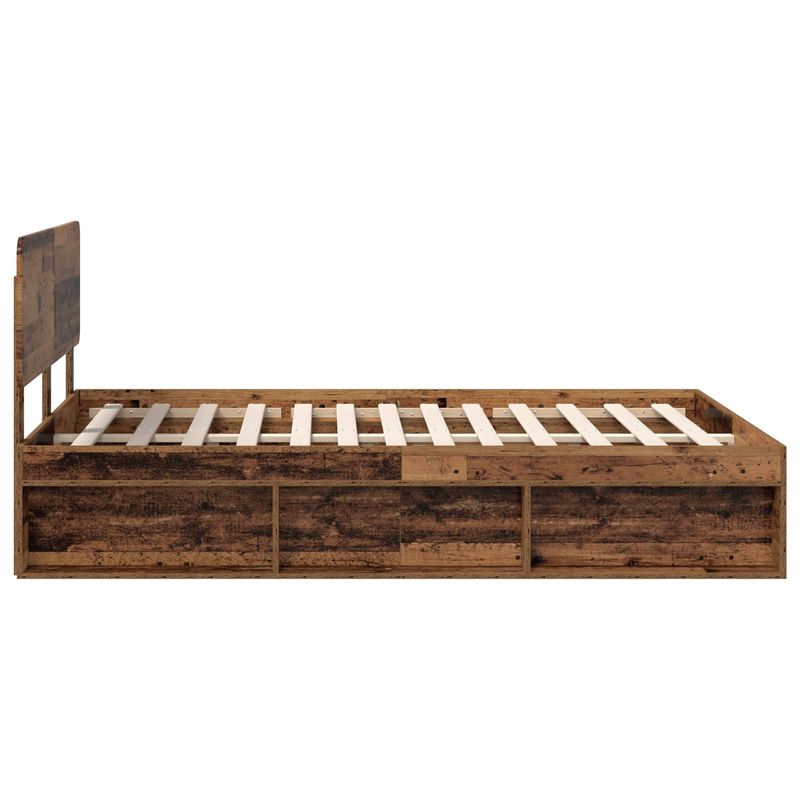 Casa si Gradina - Mobilier - Paturi si accesorii - Paturi - Cadru de pat Lemn vechi 140 x 190 cm Lemn de pin masiv - Infinity.ro