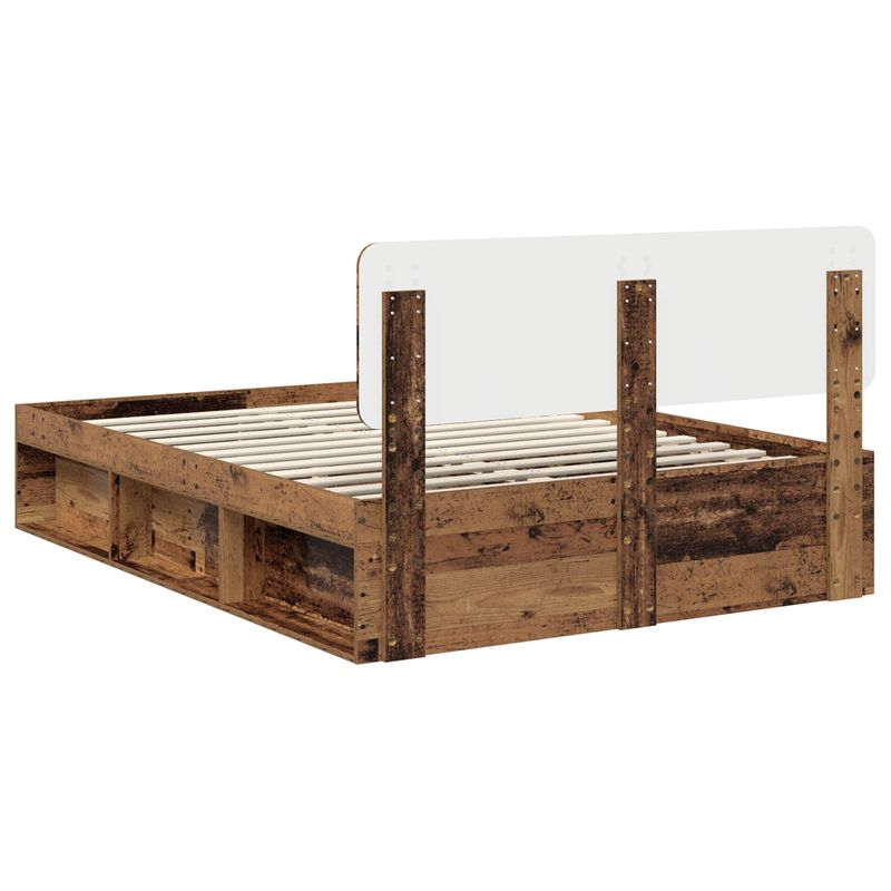 Casa si Gradina - Mobilier - Paturi si accesorii - Paturi - Cadru de pat Lemn vechi 140 x 190 cm Lemn de pin masiv - Infinity.ro