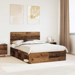 Casa si Gradina - Mobilier - Paturi si accesorii - Paturi - Cadru de pat Lemn vechi 150 x 200 cm Lemn de pin masiv - Infinity.ro