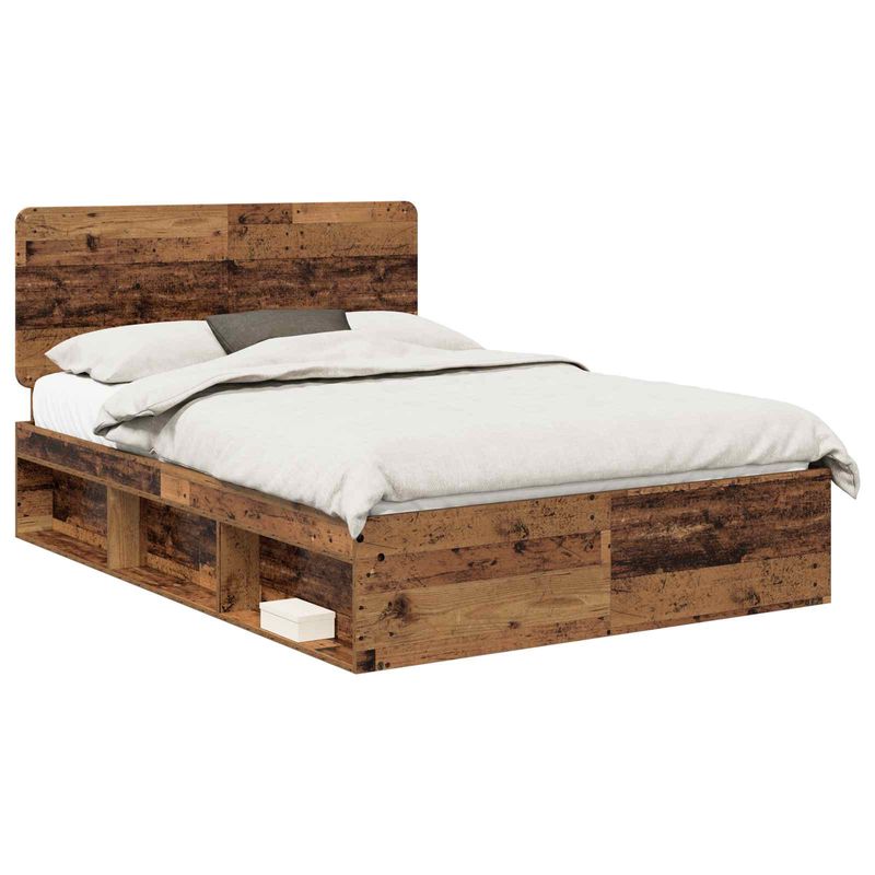 Casa si Gradina - Mobilier - Paturi si accesorii - Paturi - Cadru de pat Lemn vechi 150 x 200 cm Lemn de pin masiv - Infinity.ro