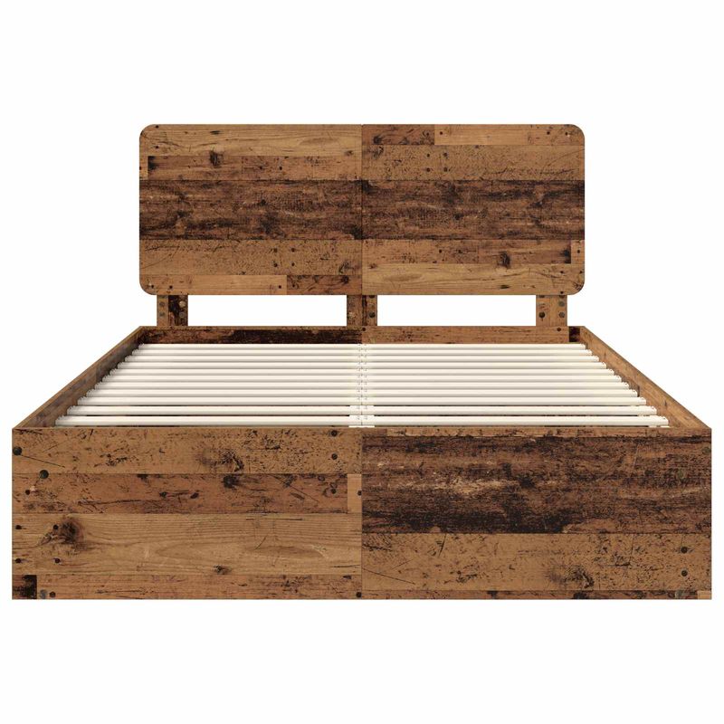 Casa si Gradina - Mobilier - Paturi si accesorii - Paturi - Cadru de pat Lemn vechi 150 x 200 cm Lemn de pin masiv - Infinity.ro