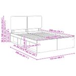 Casa si Gradina - Mobilier - Paturi si accesorii - Paturi - Cadru de pat Lemn vechi 150 x 200 cm Lemn de pin masiv - Infinity.ro