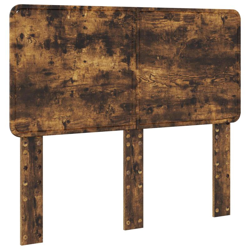 Casa si Gradina - Mobilier - Paturi si accesorii - Paturi - Cadru de pat Stejar fumuriu 135 x 190 cm Lemn de pin masiv - Infinity.ro