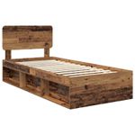 Casa si Gradina - Mobilier - Paturi si accesorii - Paturi - Cadru de pat Lemn vechi 75 x 190 cm Lemn de pin masiv - Infinity.ro