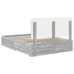 Casa si Gradina - Mobilier - Paturi si accesorii - Paturi - Cadru de pat cu headboard Gri Sonoma 150 x 200 cm Lemn compozit - Infinity.ro