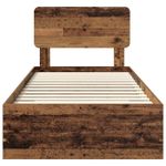 Casa si Gradina - Mobilier - Paturi si accesorii - Paturi - Cadru de pat cu headboard Lemn vechi 100 x 200 cm Lemn compozit - Infinity.ro