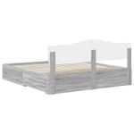 Casa si Gradina - Mobilier - Paturi si accesorii - Paturi - Cadru de pat cu headboard Gri Sonoma 180 x 200 cm Lemn compozit - Infinity.ro