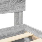 Casa si Gradina - Mobilier - Paturi si accesorii - Paturi - Cadru de pat cu headboard Gri Sonoma 140 x 200 cm Lemn compozit - Infinity.ro