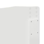 Casa si Gradina - Mobilier - Paturi si accesorii - Paturi - Cadru de pat cu headboard Alb 140 x 190 cm Lemn compozit - Infinity.ro