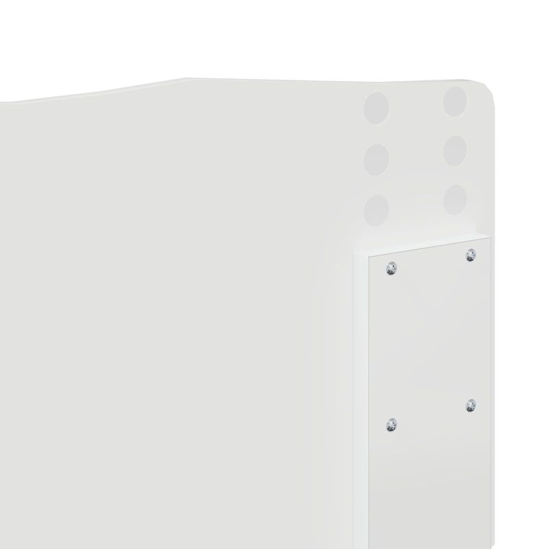 Casa si Gradina - Mobilier - Paturi si accesorii - Paturi - Cadru de pat cu headboard Alb 140 x 190 cm Lemn compozit - Infinity.ro