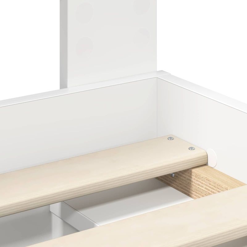 Casa si Gradina - Mobilier - Paturi si accesorii - Paturi - Cadru de pat cu headboard Alb 100 x 200 cm Lemn de pin masiv - Infinity.ro