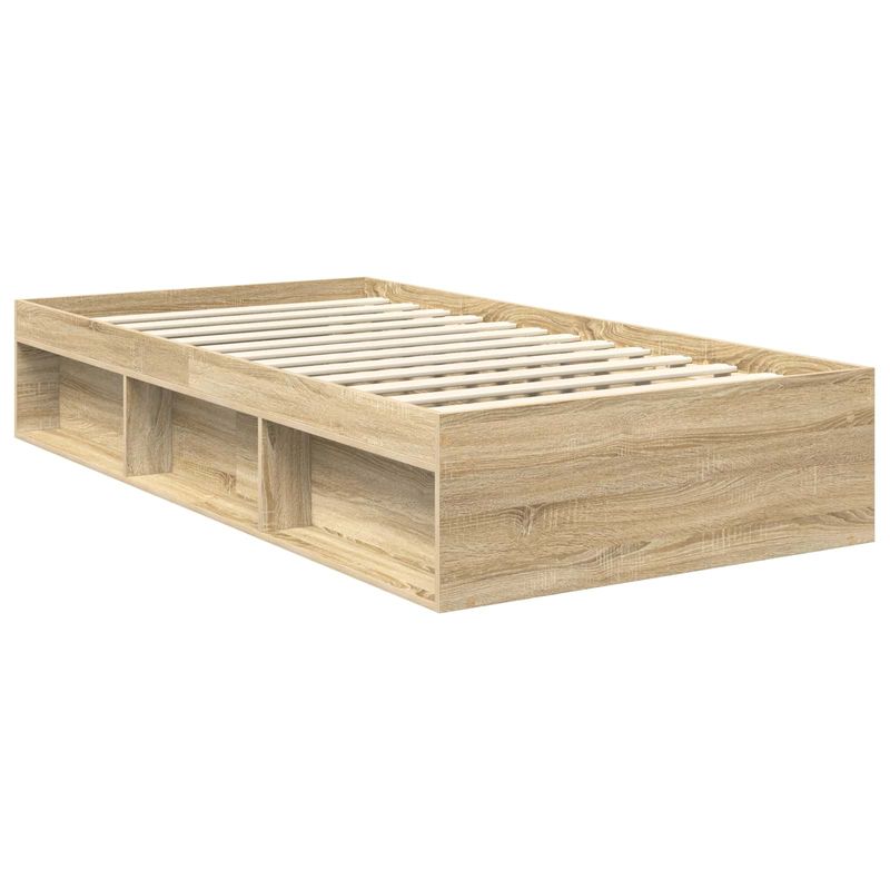 Casa si Gradina - Mobilier - Paturi si accesorii - Paturi - Cadru de pat cu headboard Sonoma 100 x 200 cm Lemn de pin masiv - Infinity.ro