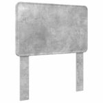 Casa si Gradina - Mobilier - Paturi si accesorii - Paturi - Cadru de pat cu headboard Beton 90 x 200 cm Lemn de pin masiv - Infinity.ro