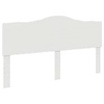 Casa si Gradina - Mobilier - Paturi si accesorii - Paturi - Cadru de pat cu headboard Alb 200 x 200 cm Lemn de pin masiv - Infinity.ro