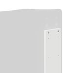 Casa si Gradina - Mobilier - Paturi si accesorii - Paturi - Cadru de pat cu headboard Alb 200 x 200 cm Lemn de pin masiv - Infinity.ro