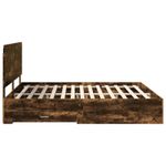 Casa si Gradina - Mobilier - Paturi si accesorii - Paturi - Cadru de pat Stejar fumuriu 180 x 200 cm Lemn compozit - Infinity.ro