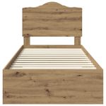 Casa si Gradina - Mobilier - Paturi si accesorii - Paturi - Cadru de pat Stejar Artizanal 100 x 200 cm Lemn compozit - Infinity.ro