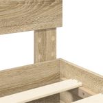 Casa si Gradina - Mobilier - Paturi si accesorii - Paturi - Cadru de pat cu sertar Stejar Sonoma 135 x 190 cm Lemn compozit - Infinity.ro