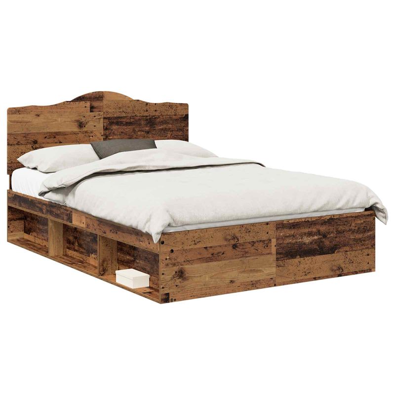 Casa si Gradina - Mobilier - Paturi si accesorii - Paturi - Cadru de pat Lemn vechi 150 x 200 cm Lemn de pin masiv - Infinity.ro