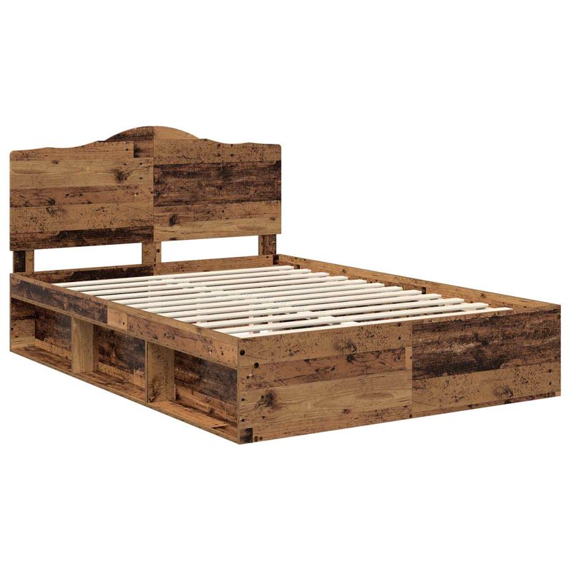 Casa si Gradina - Mobilier - Paturi si accesorii - Paturi - Cadru de pat Lemn vechi 150 x 200 cm Lemn de pin masiv - Infinity.ro