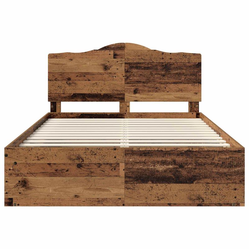 Casa si Gradina - Mobilier - Paturi si accesorii - Paturi - Cadru de pat Lemn vechi 150 x 200 cm Lemn de pin masiv - Infinity.ro