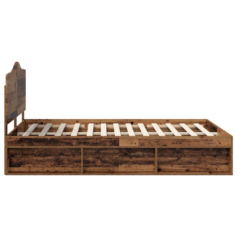 Casa si Gradina - Mobilier - Paturi si accesorii - Paturi - Cadru de pat Lemn vechi 150 x 200 cm Lemn de pin masiv - Infinity.ro