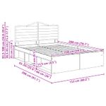 Casa si Gradina - Mobilier - Paturi si accesorii - Paturi - Cadru de pat Lemn vechi 150 x 200 cm Lemn de pin masiv - Infinity.ro