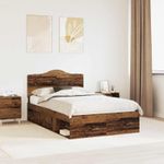 Casa si Gradina - Mobilier - Paturi si accesorii - Paturi - Cadru de pat Lemn vechi 135 x 190 cm Lemn de pin masiv - Infinity.ro