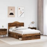 Casa si Gradina - Mobilier - Paturi si accesorii - Paturi - Cadru de pat Lemn vechi 135 x 190 cm Lemn de pin masiv - Infinity.ro