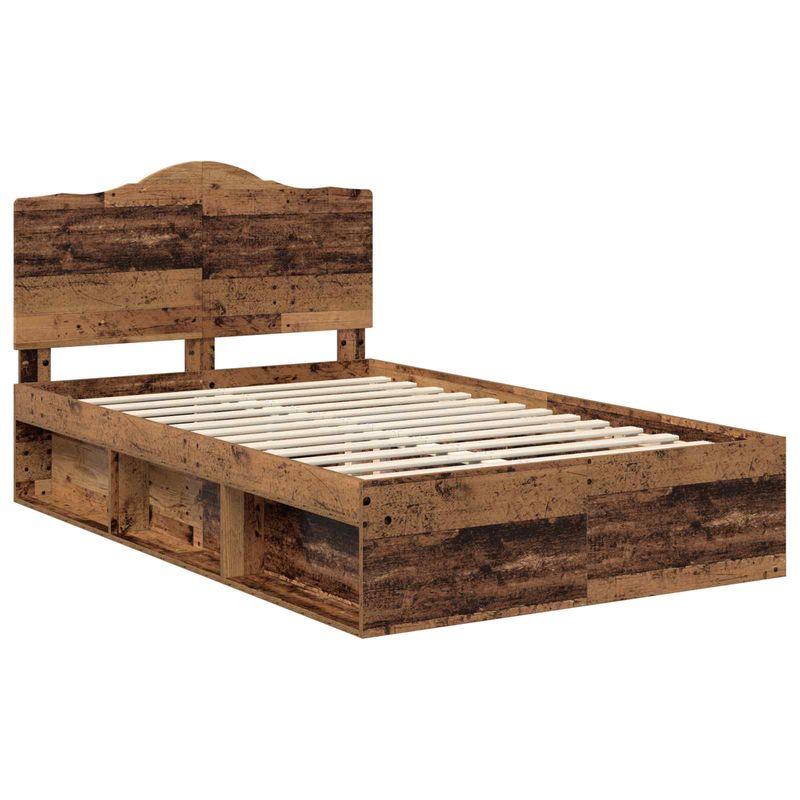 Casa si Gradina - Mobilier - Paturi si accesorii - Paturi - Cadru de pat Lemn vechi 135 x 190 cm Lemn de pin masiv - Infinity.ro