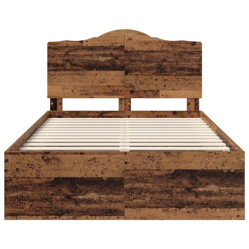 Casa si Gradina - Mobilier - Paturi si accesorii - Paturi - Cadru de pat Lemn vechi 135 x 190 cm Lemn de pin masiv - Infinity.ro