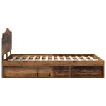 Casa si Gradina - Mobilier - Paturi si accesorii - Paturi - Cadru de pat Lemn vechi 135 x 190 cm Lemn de pin masiv - Infinity.ro