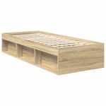 Casa si Gradina - Mobilier - Paturi si accesorii - Paturi - Cadru de pat Stejar Sonoma 75 x 190 cm Lemn de pin masiv - Infinity.ro