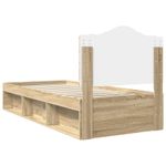 Casa si Gradina - Mobilier - Paturi si accesorii - Paturi - Cadru de pat Stejar Sonoma 75 x 190 cm Lemn de pin masiv - Infinity.ro