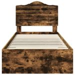 Casa si Gradina - Mobilier - Paturi si accesorii - Paturi - Cadru de pat Stejar fumuriu 100 x 200 cm Lemn compozit - Infinity.ro