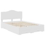 Casa si Gradina - Mobilier - Paturi si accesorii - Paturi - Cadru de pat cu headboard Alb 140 x 190 cm Lemn compozit - Infinity.ro