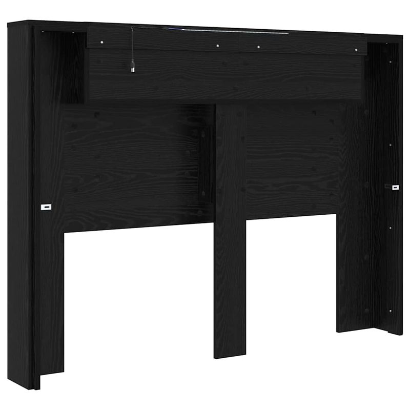 Casa si Gradina - Mobilier - Paturi si accesorii - Accesorii paturi - Tablie de pat cu LED, albastru, 83x16x78/88 cm, textil - Infinity.ro