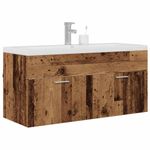 Casa si Gradina - Mobilier - Mobilier baie - Comode baie - Dulap de Baie Lemn Vechi 100 x 38,5 x 46 cm Lemn compozit - Infinity.ro