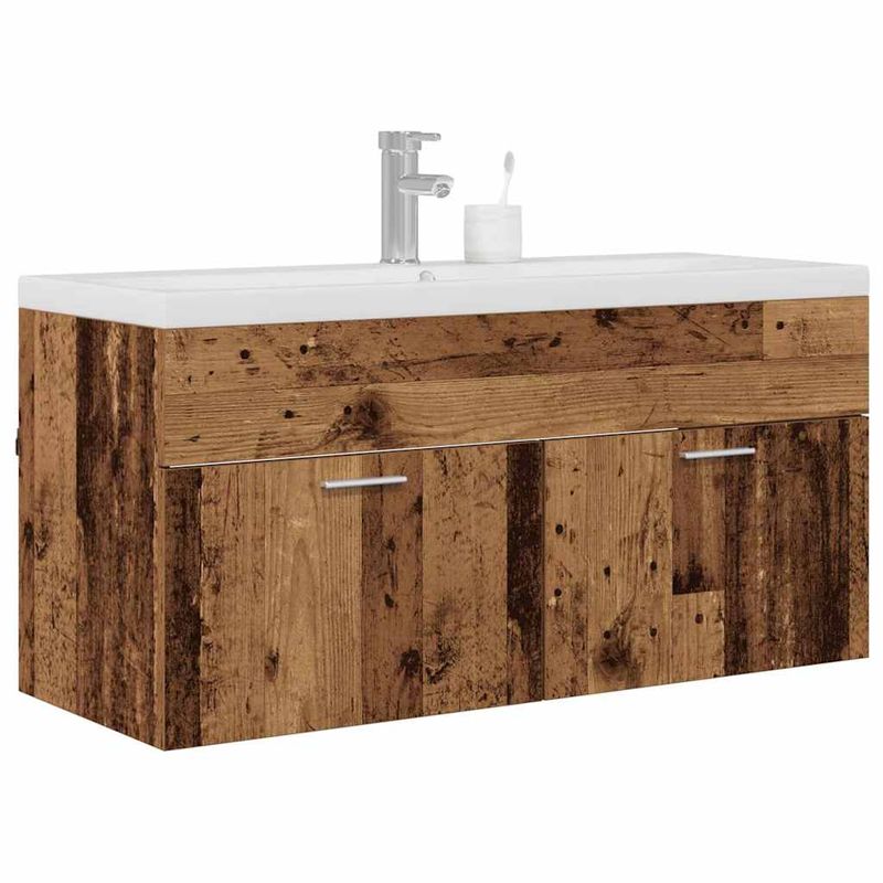 Casa si Gradina - Mobilier - Mobilier baie - Comode baie - Dulap de Baie Lemn Vechi 100 x 38,5 x 46 cm Lemn compozit - Infinity.ro