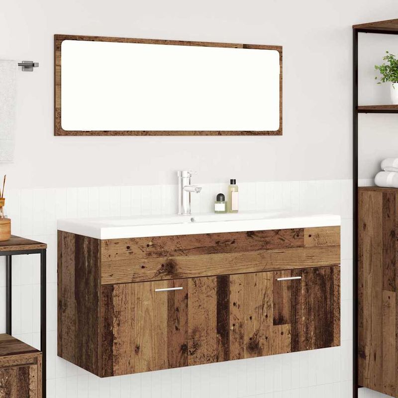 Casa si Gradina - Mobilier - Mobilier baie - Comode baie - Dulap de Baie Lemn Vechi 100 x 38,5 x 46 cm Lemn compozit - Infinity.ro