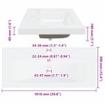 Casa si Gradina - Mobilier - Mobilier baie - Comode baie - Dulap de Baie Lemn Vechi 100 x 38,5 x 46 cm Lemn compozit - Infinity.ro