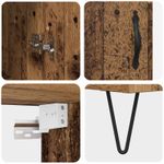 Casa si Gradina - Mobilier - Comode si corpuri - Comode - Bufet 2 pcs Lemn vechi Lemn tehnic si sticla - Infinity.ro