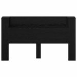 Casa si Gradina - Mobilier - Paturi si accesorii - Accesorii paturi - Tablie de pat cu LED, albastru, 90x5x118/128 cm, textil - Infinity.ro